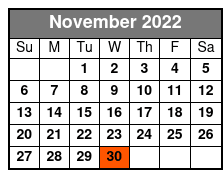 LEGOLAND Discovery Center noviembre Schedule