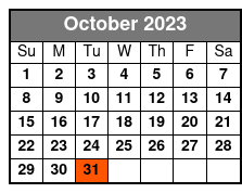 LEGOLAND Discovery Center octubre Schedule