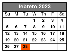 Mutiny febrero Schedule
