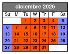 Master of Illusions (Colonnade Location) diciembre Schedule