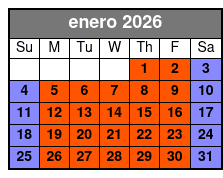 Trapped Below (Colonnade Location) enero Schedule