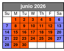 Trapped Below (Colonnade Location) junio Schedule