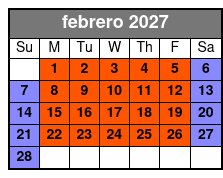 Trapped Below (Colonnade Location) febrero Schedule
