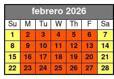 Breaking Point (Colonnade Location) febrero Schedule