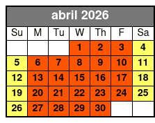 Breaking Point (Colonnade Location) abril Schedule
