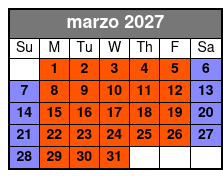 Breaking Point (Colonnade Location) marzo Schedule