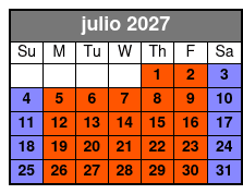 Breaking Point (Colonnade Location) July Schedule