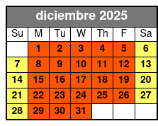 Horror on Hallows Eve (Colonnade Location) diciembre Schedule