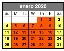 Horror on Hallows Eve (Colonnade Location) enero Schedule