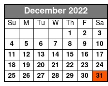 Extreme Escape diciembre Schedule