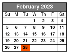 Extreme Escape febrero Schedule