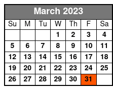 Extreme Escape marzo Schedule