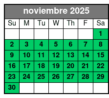 Cave Without a Name Tour noviembre Schedule
