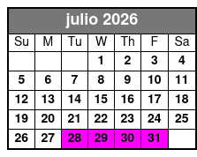 Cave Without a Name Tour julio Schedule