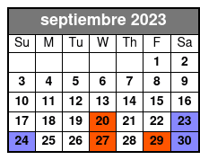 Mural Ride Bike Tour septiembre Schedule