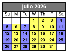 Mural Ride Bike Tour July Schedule