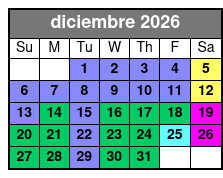 Mural Ride Bike Tour diciembre Schedule