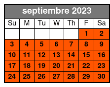 Best of San Antonio Private Walking Tour septiembre Schedule