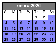Best of San Antonio Sightseeing Tour enero Schedule
