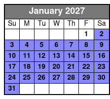 Best of San Antonio Sightseeing Tour enero Schedule