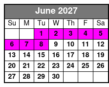 Best of San Antonio Sightseeing Tour junio Schedule
