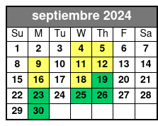 Summit Non-Peak Q2 septiembre Schedule