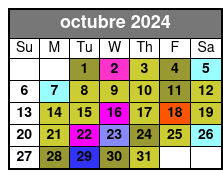 Ultimate Manhattan Sightseeing octubre Schedule