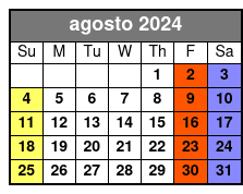 Front Balcony agosto Schedule