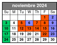 Front Balcony noviembre Schedule