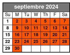 6:30 Tour septiembre Schedule
