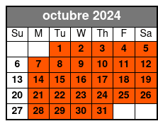 6:30 Tour octubre Schedule