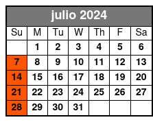 Sunday julio Schedule