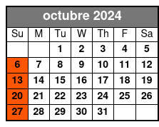 Sunday octubre Schedule