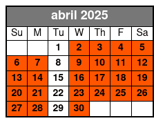 Add a Guided Tour Ground Zero abril Schedule