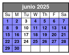 3 Tickets junio Schedule