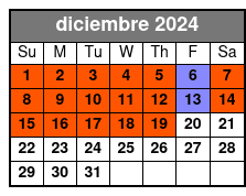 1 Hour 30 Minutes diciembre Schedule