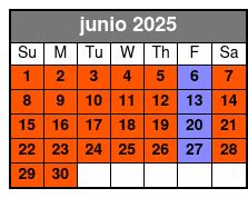 1 Hour 30 Minutes junio Schedule