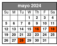 English Tour mayo Schedule
