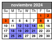 Ice Skating Off Peak noviembre Schedule