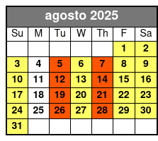 Default agosto Schedule