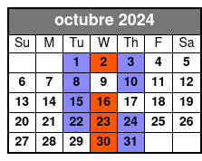 Orchestra Rows D-P Mezzanine Far Side Rows A-C octubre Schedule