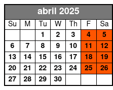 Silver Package abril Schedule