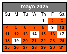 All-Inclusive Experience mayo Schedule