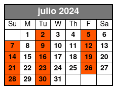 2024 Boston julio Schedule