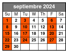 2024 Boston septiembre Schedule