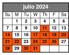 Day Sail julio Schedule