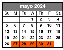 Harbor Lights Cruise mayo Schedule