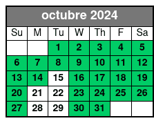 Express Cruise octubre Schedule