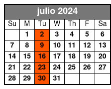 NYC Day Trip julio Schedule