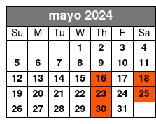 Public Tour Premium Seats mayo Schedule